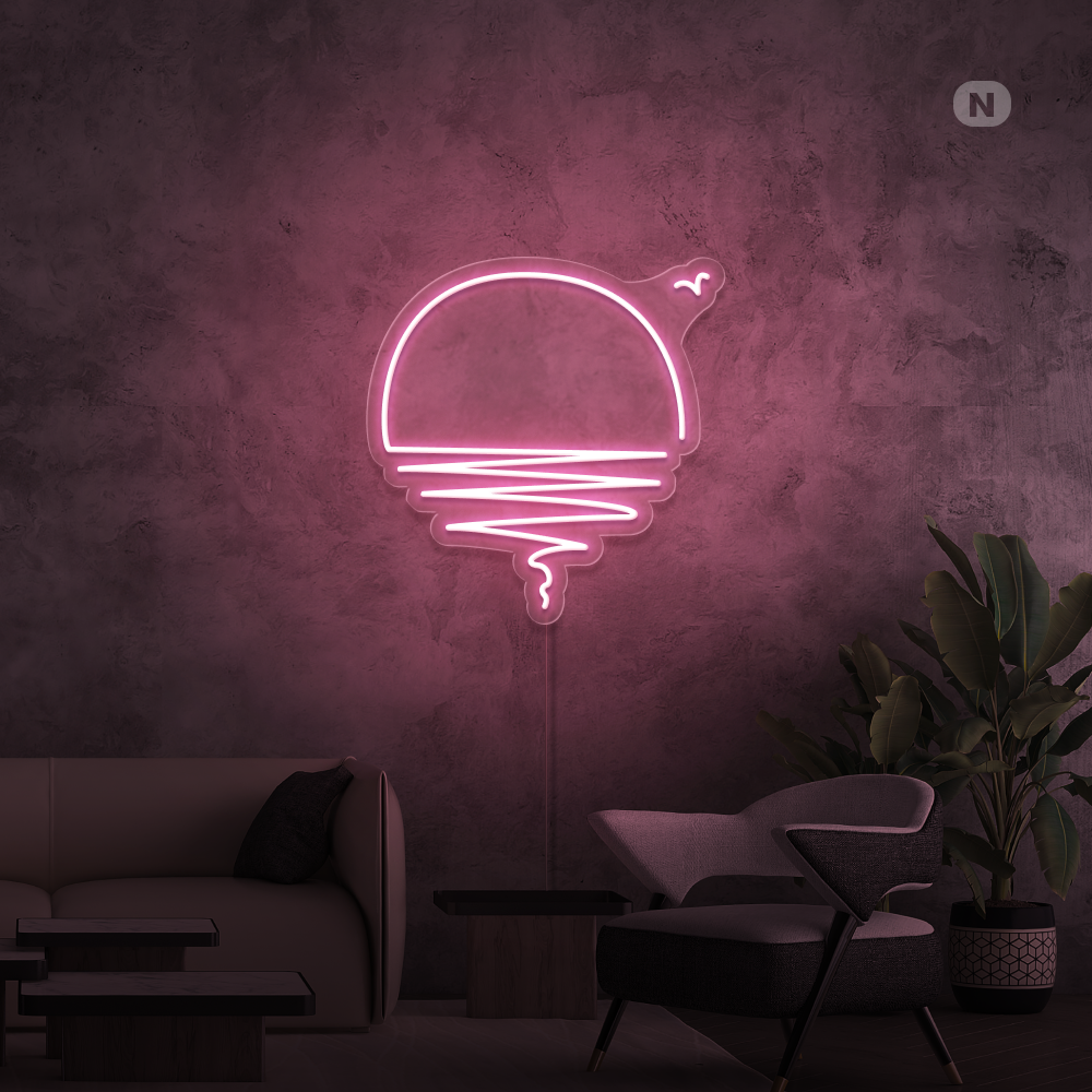 Neonskylt Solnedgång