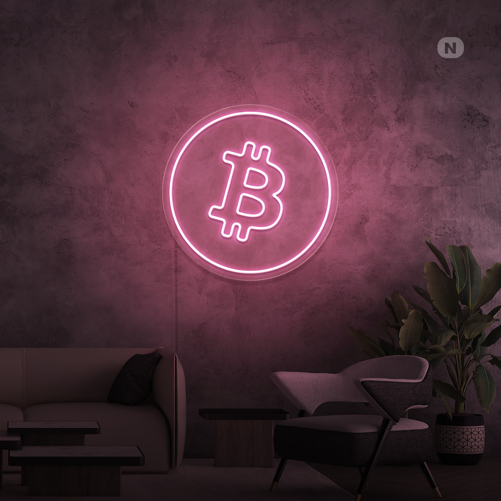 Neonskylt Bitcoin