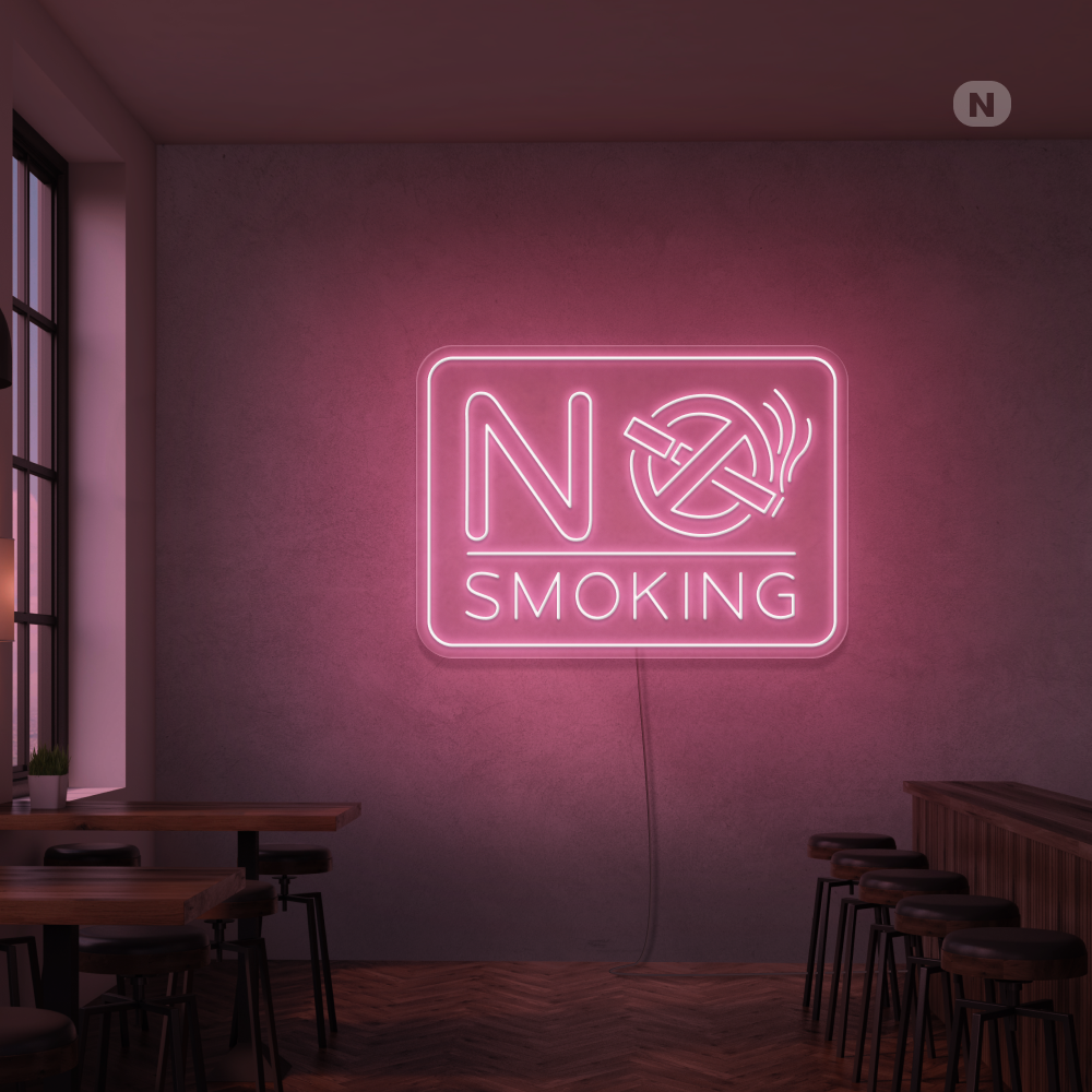 Neonskylt No Smoking