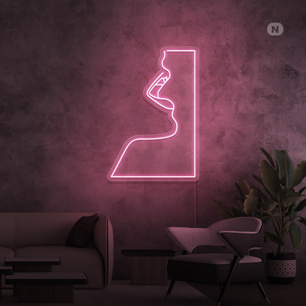 Neonskylt Förförelse