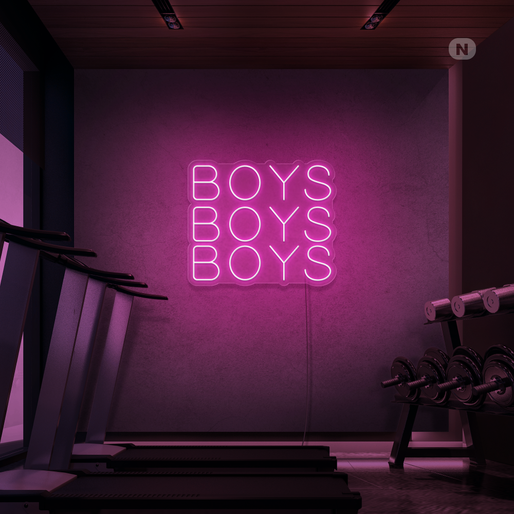 Neonskylt Boys Boys Boys