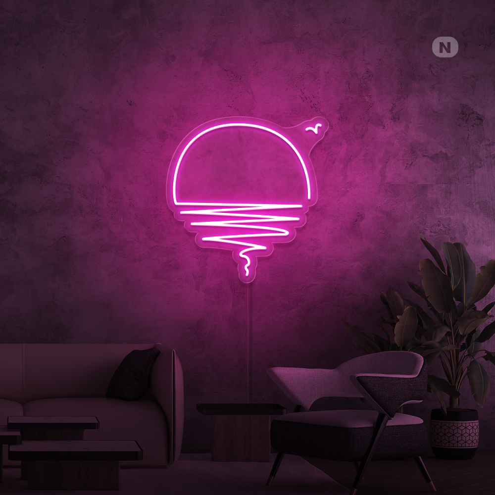 Neonskylt Solnedgång
