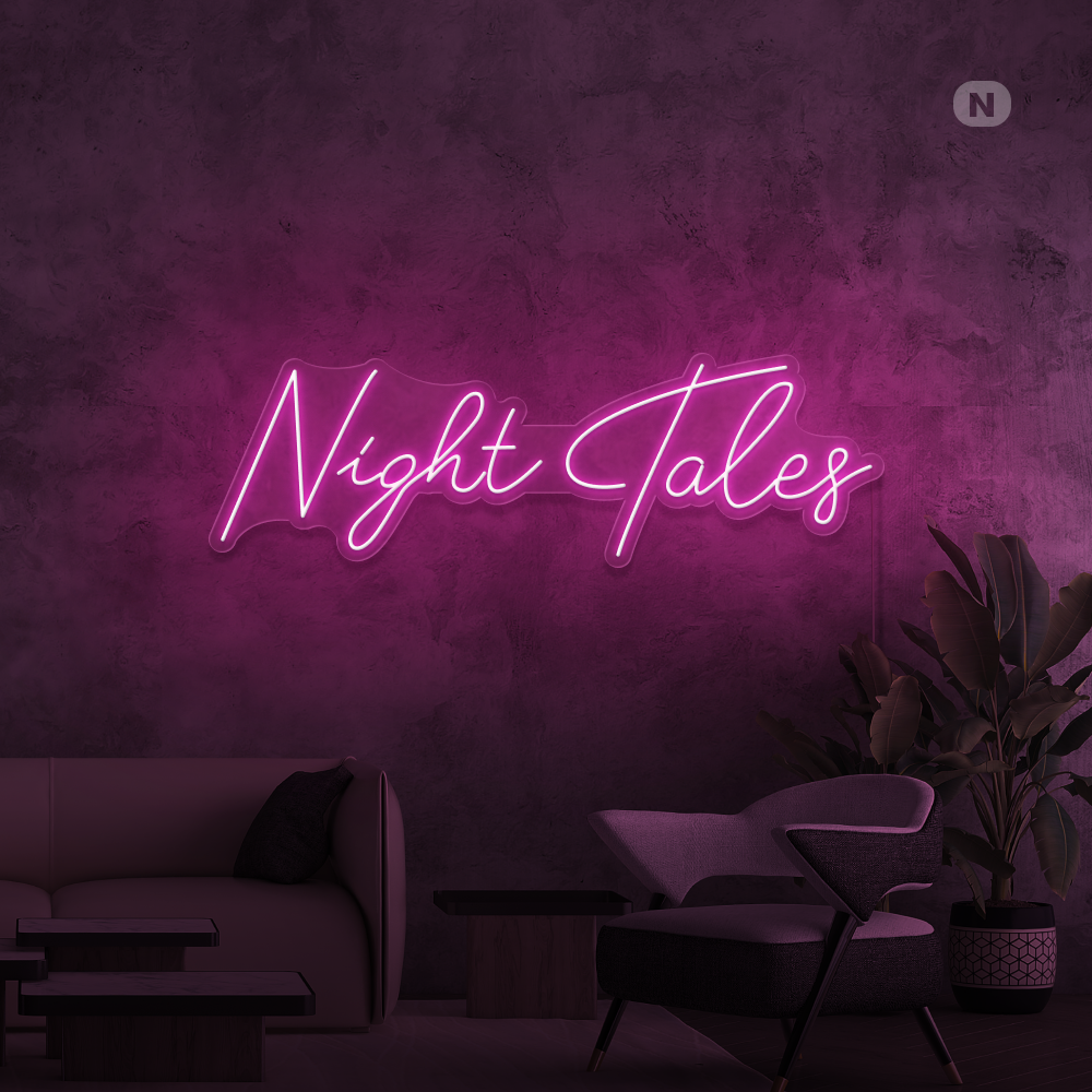 Neonskylt Night Tales