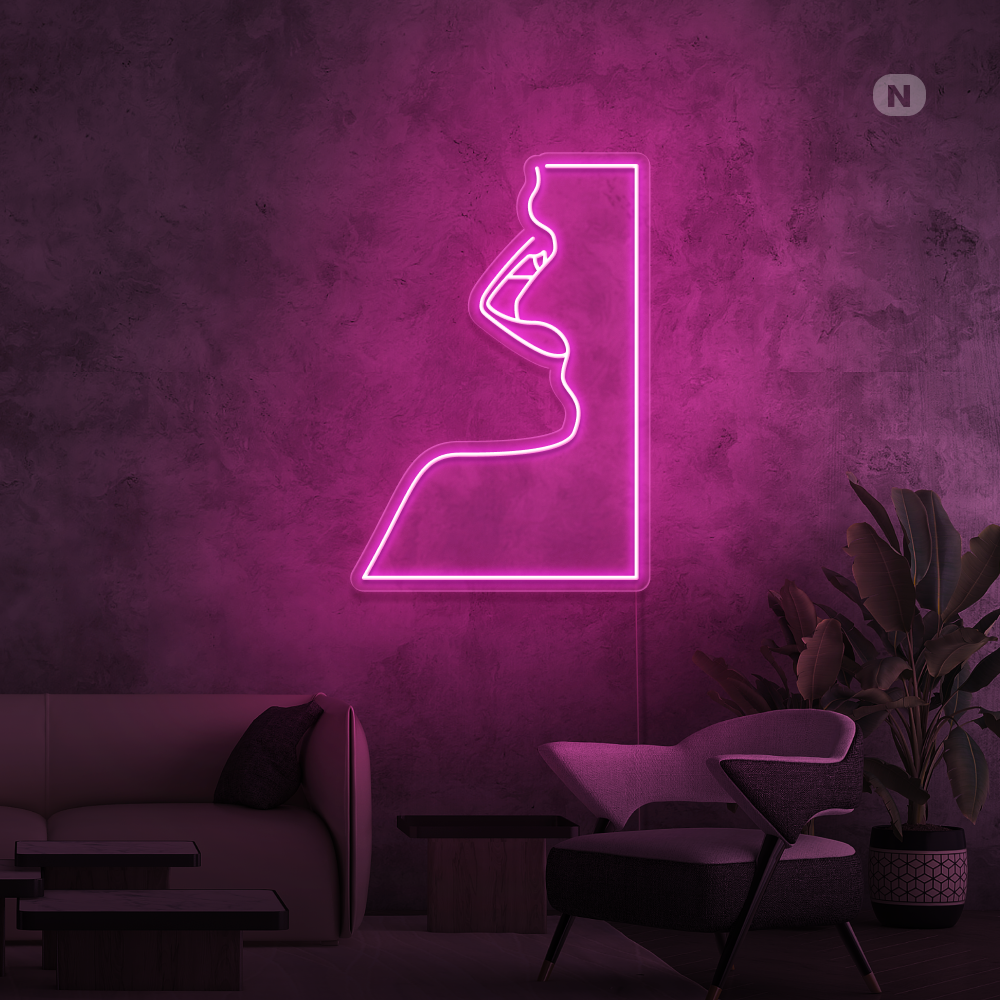 Neonskylt Förförelse