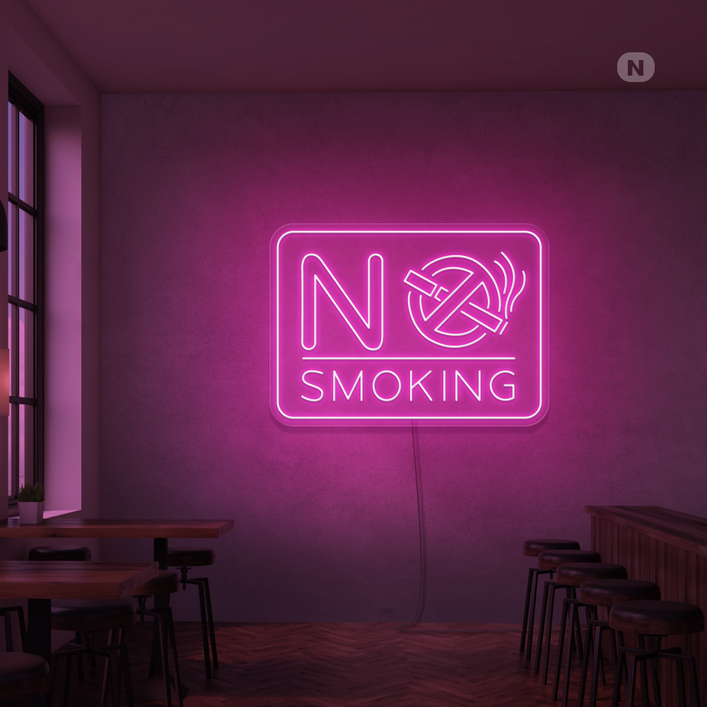 Neonskylt No Smoking