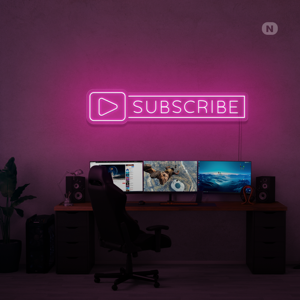 Neonskylt Subscribe
