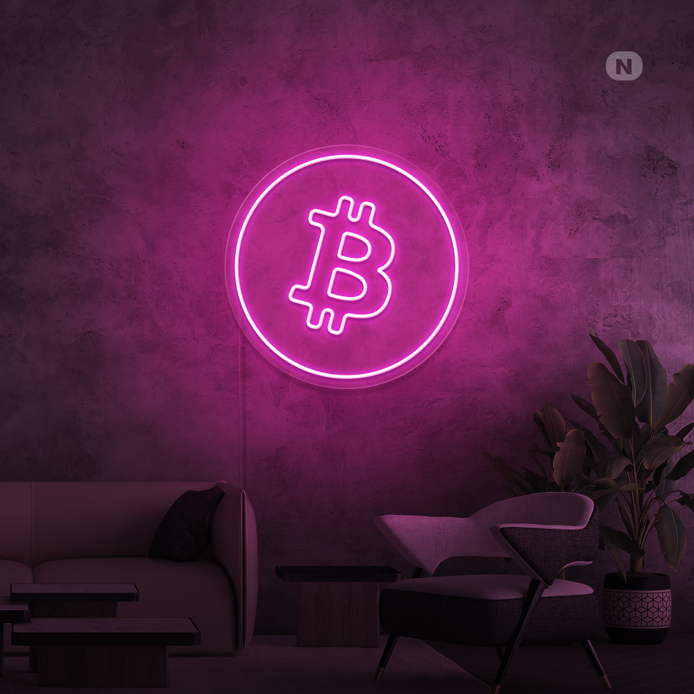 Neonskylt Bitcoin