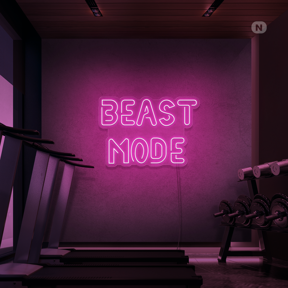 Neonskylt Beast Mode
