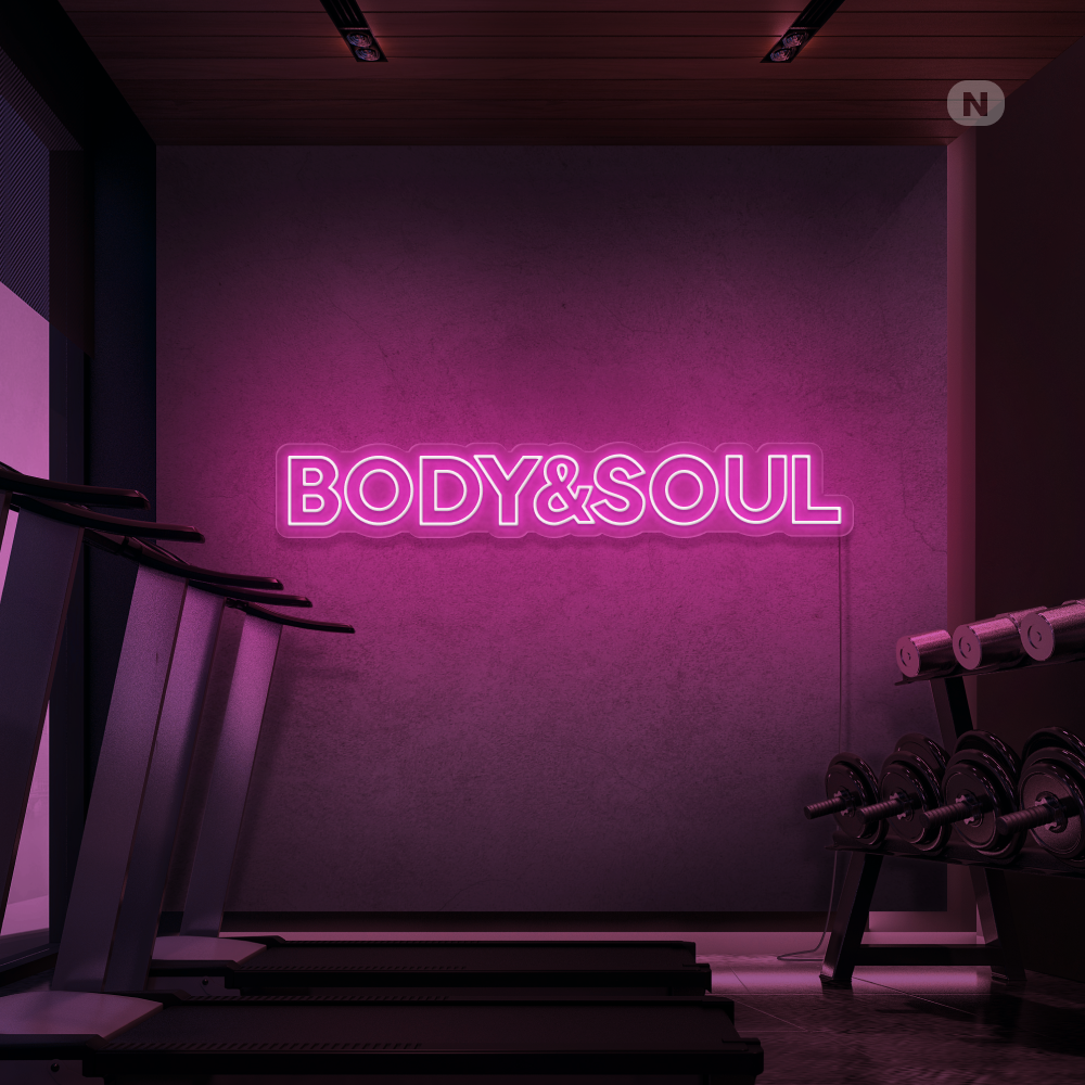 Neonskylt Body & Soul