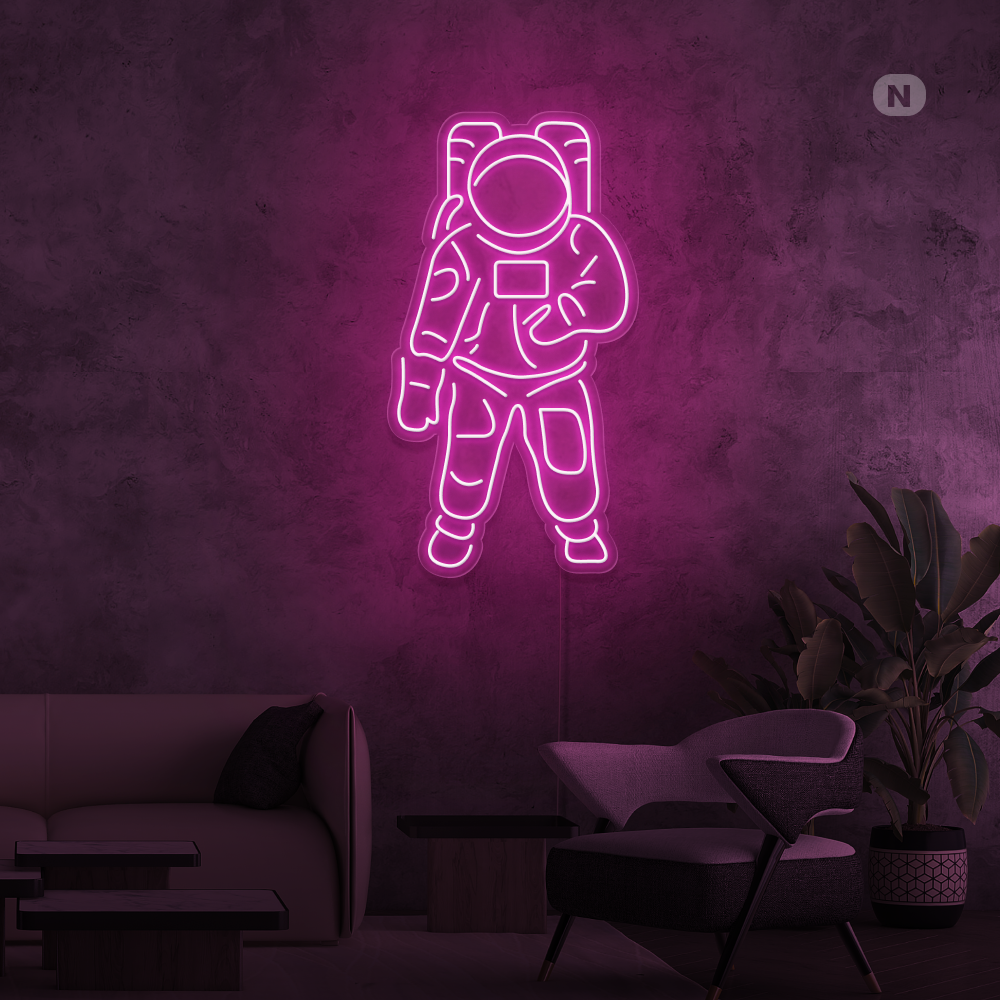 Neonskylt Astronaut