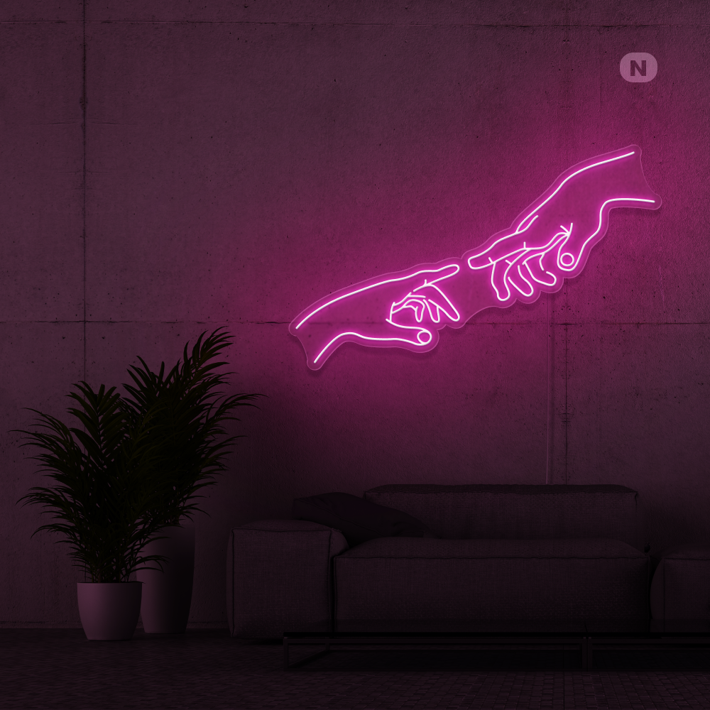 Neonskylt Anslutning