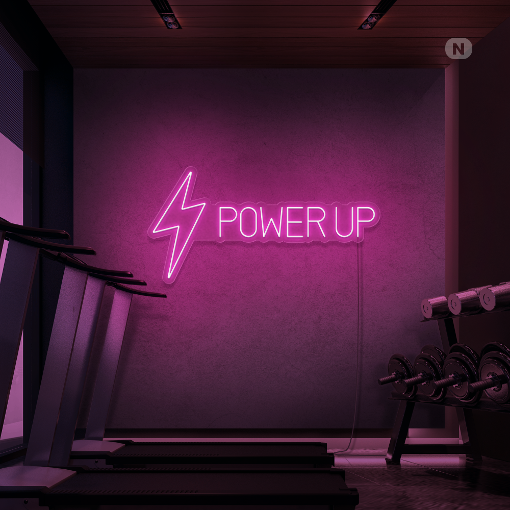 Neonskylt Power Up