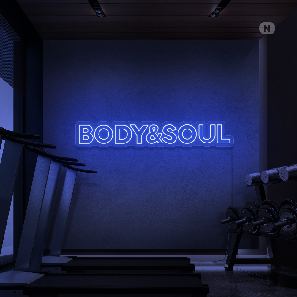 Neonskylt Body & Soul