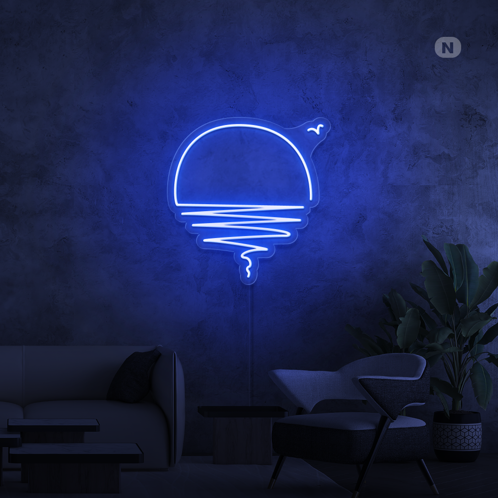 Neonskylt Solnedgång