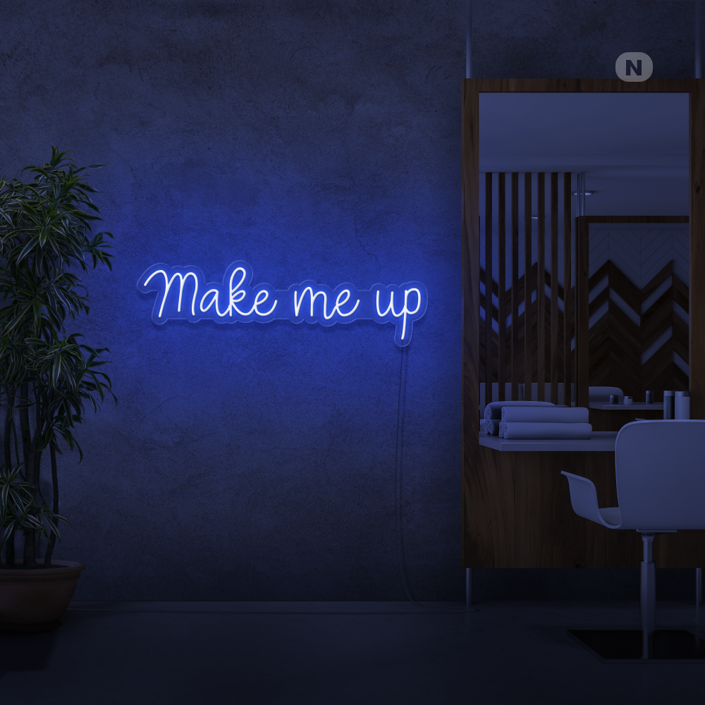 Neonskylt Make me up