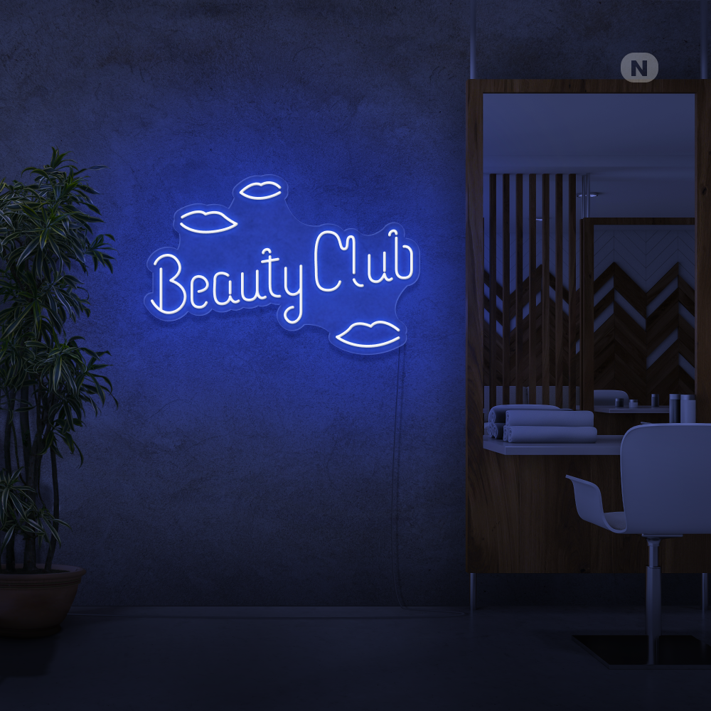 Neonskylt Beauty Club