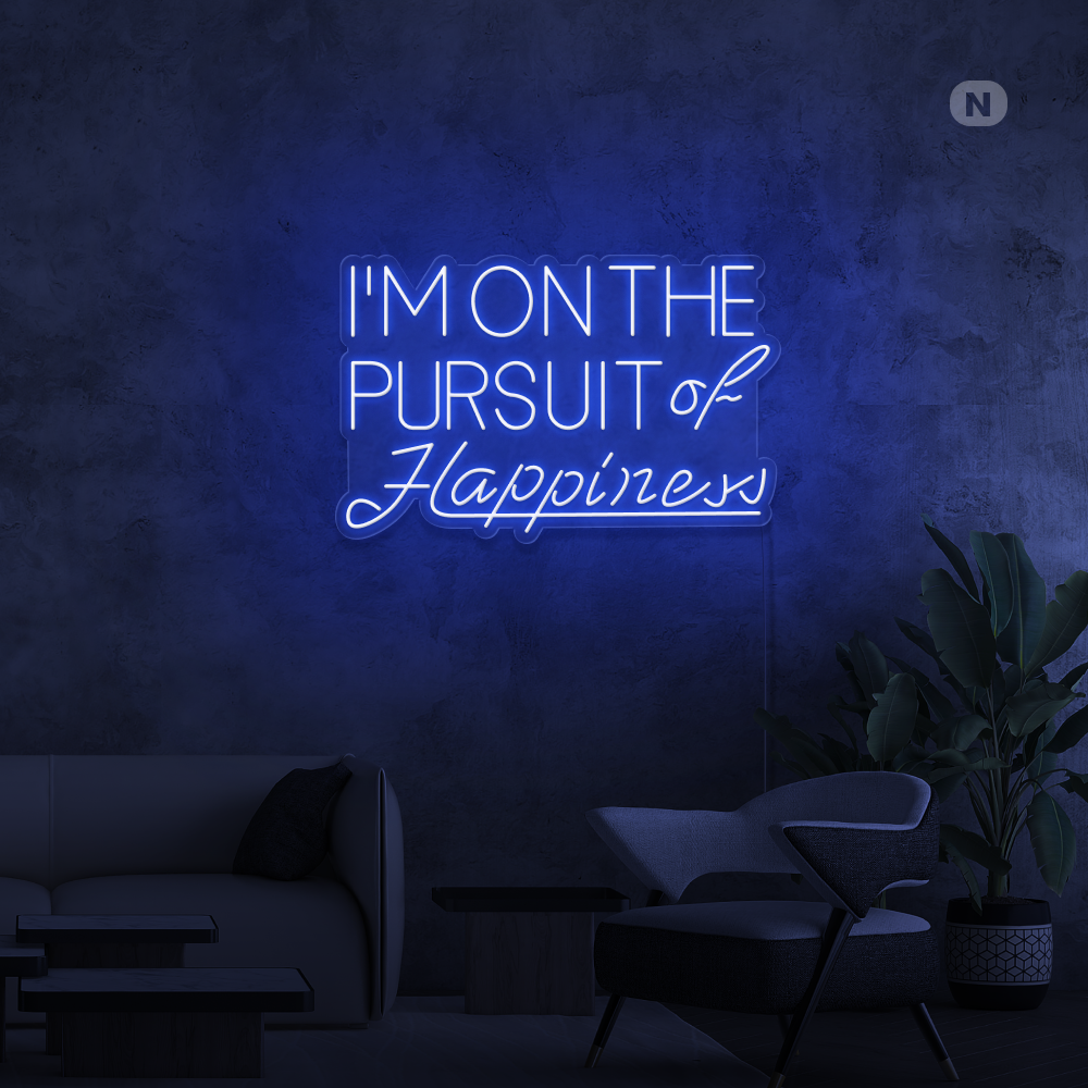 Neonskylt Hapiness