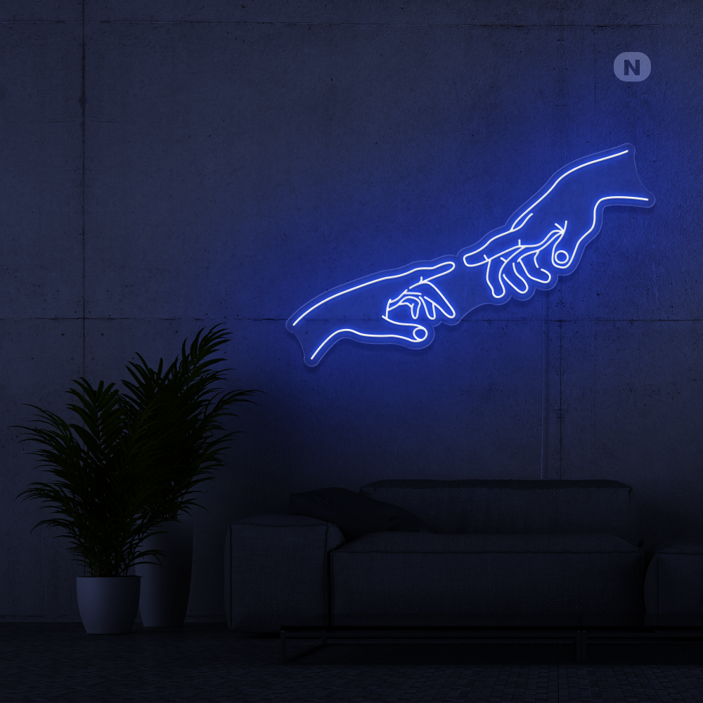 Neonskylt Anslutning