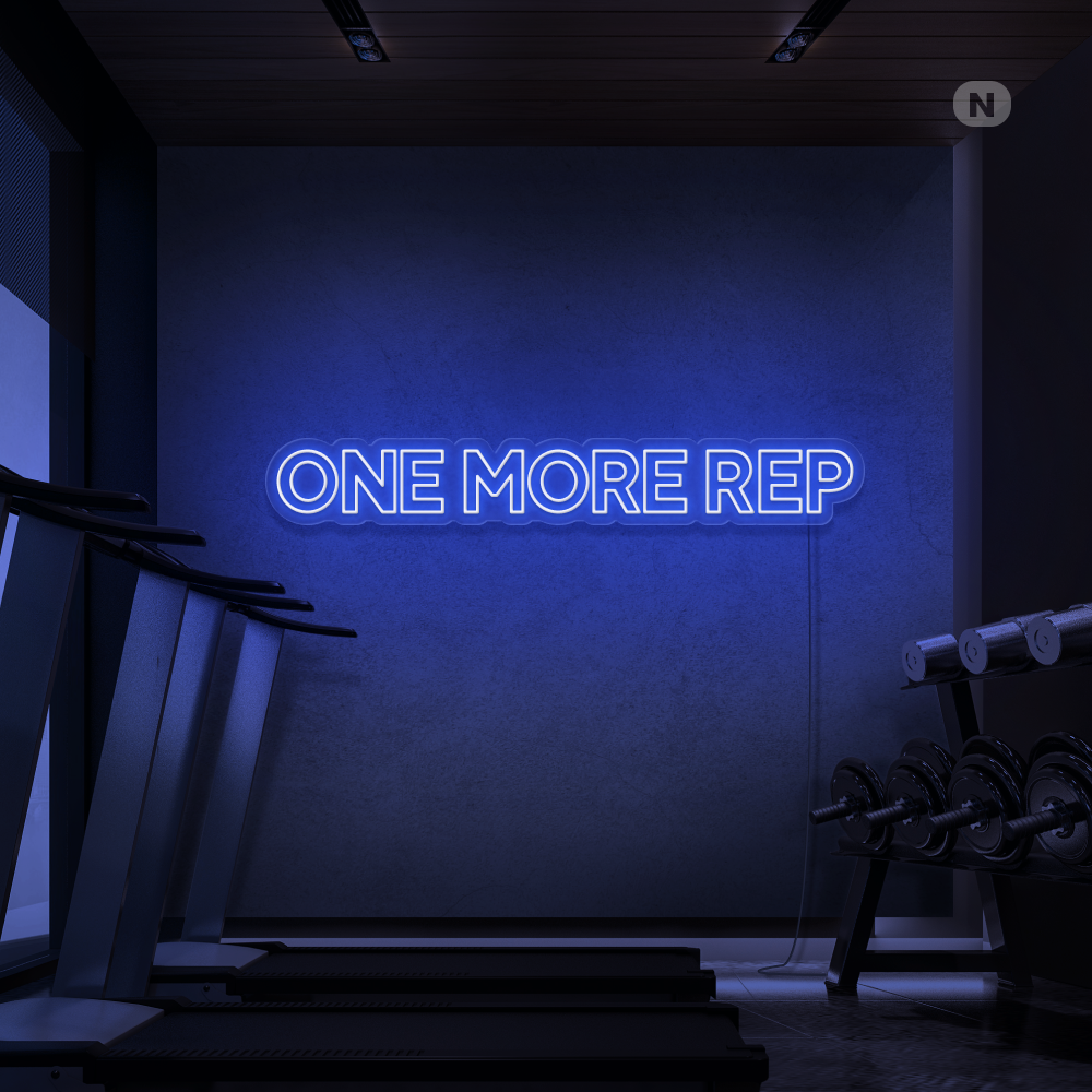 Neonskylt One More Rep