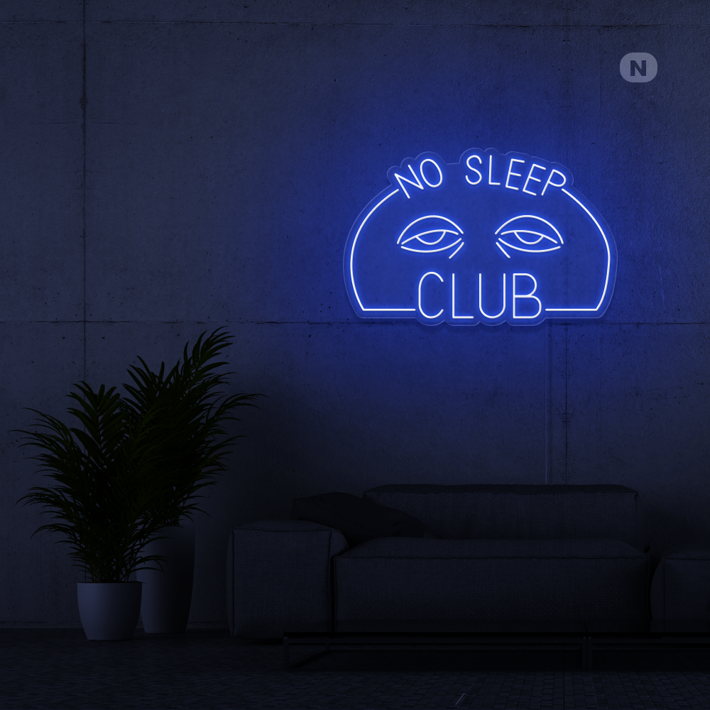 Neonskylt No Sleep Club
