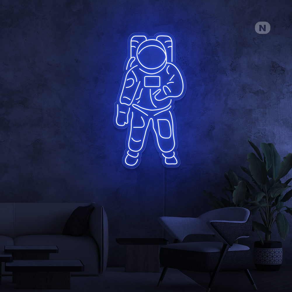 Neonskylt Astronaut