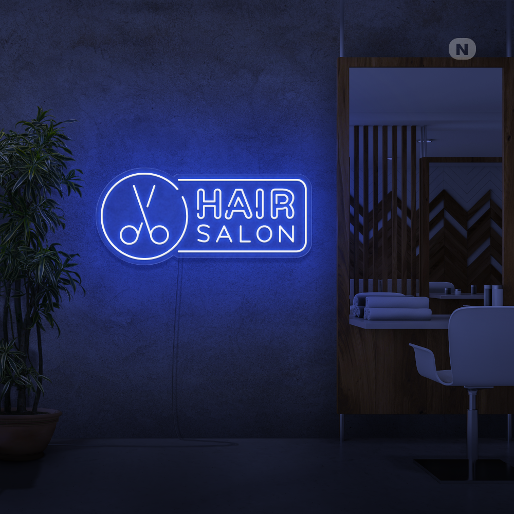 Neonskylt Hair Salon