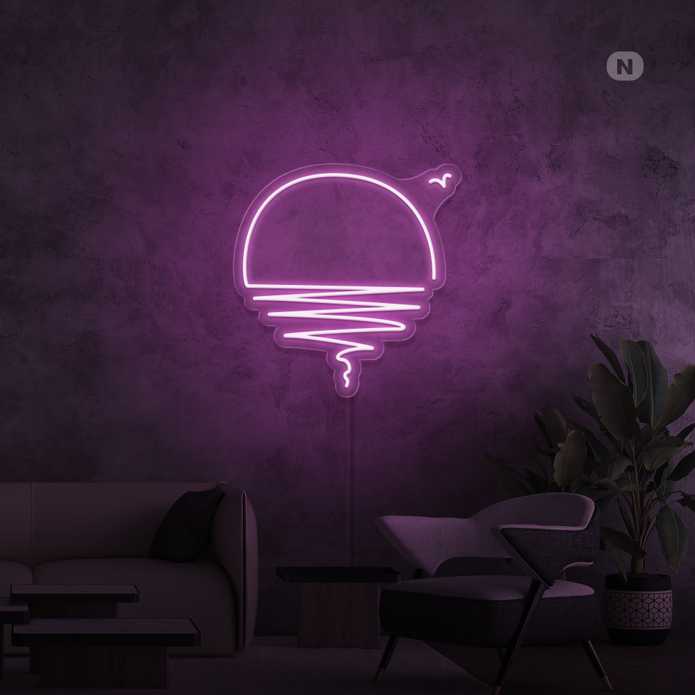 Neonskylt Solnedgång