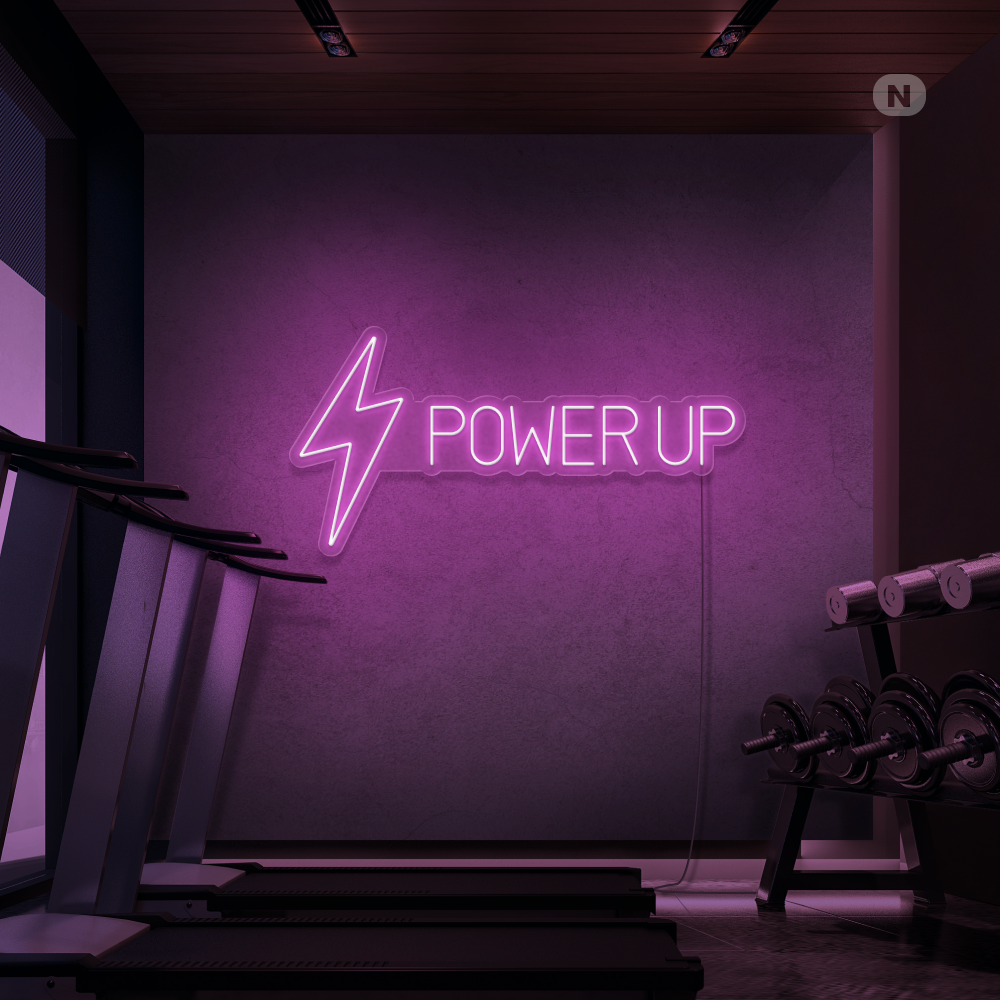 Neonskylt Power Up
