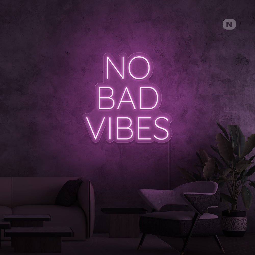 Neonskylt No Bad Vibes
