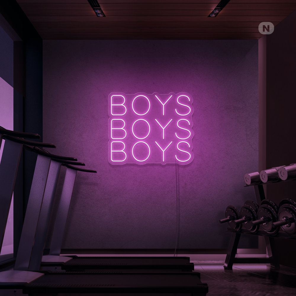 Neonskylt Boys Boys Boys