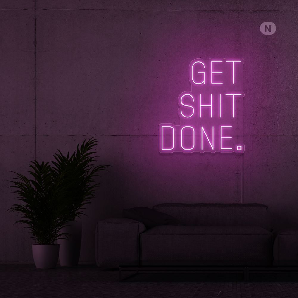 Neonskylt Get shit Done