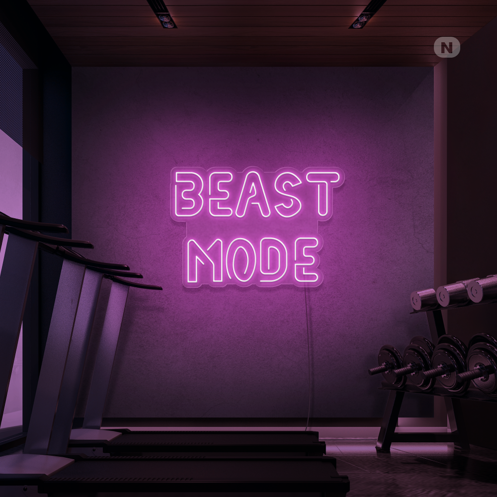Neonskylt Beast Mode