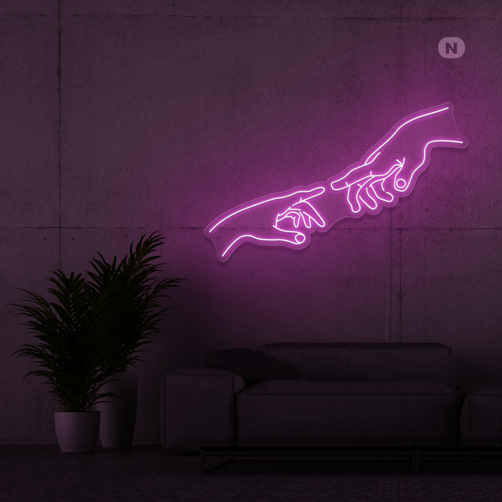 Neonskylt Anslutning