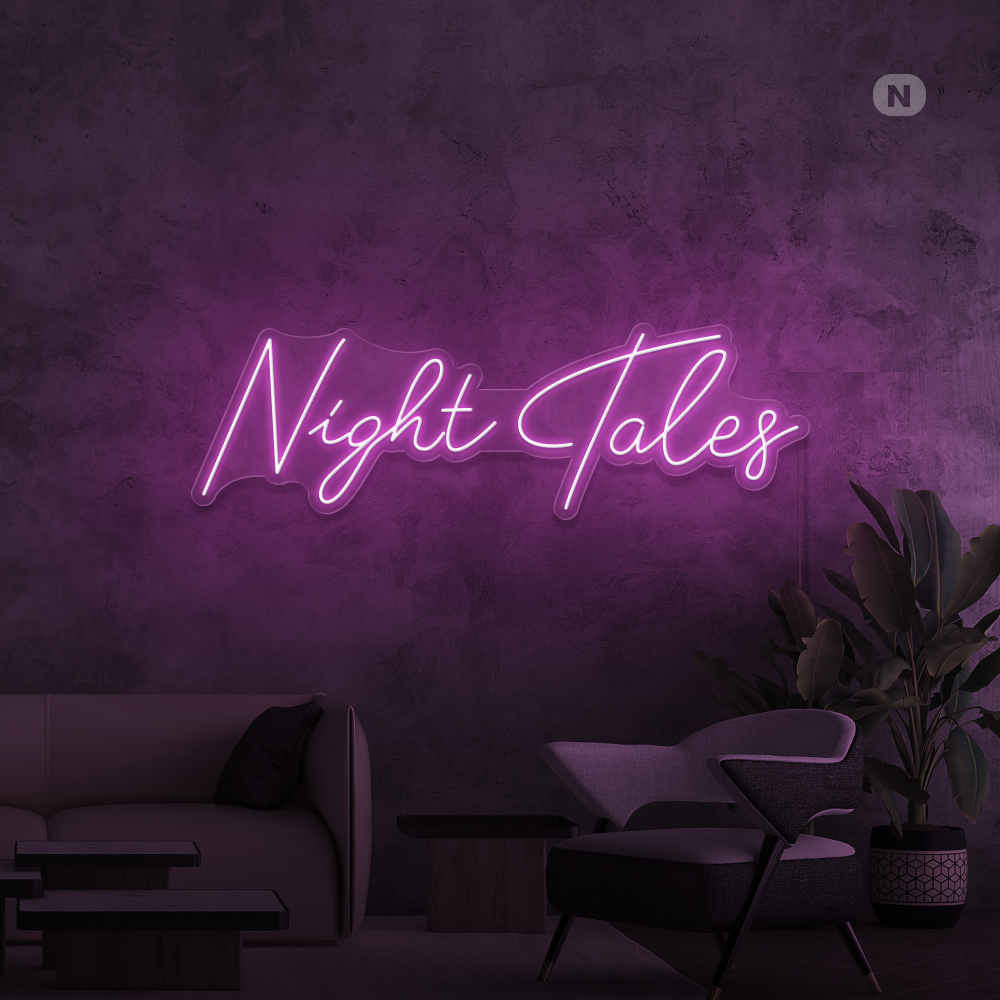 Neonskylt Night Tales