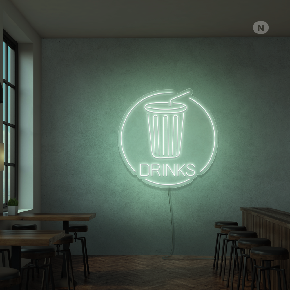 Neonskylt Drinks