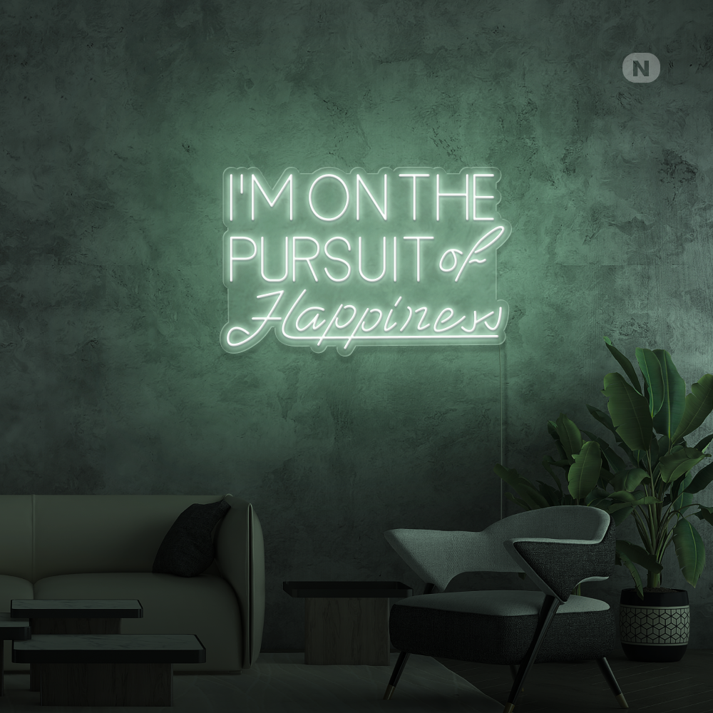 Neonskylt Hapiness