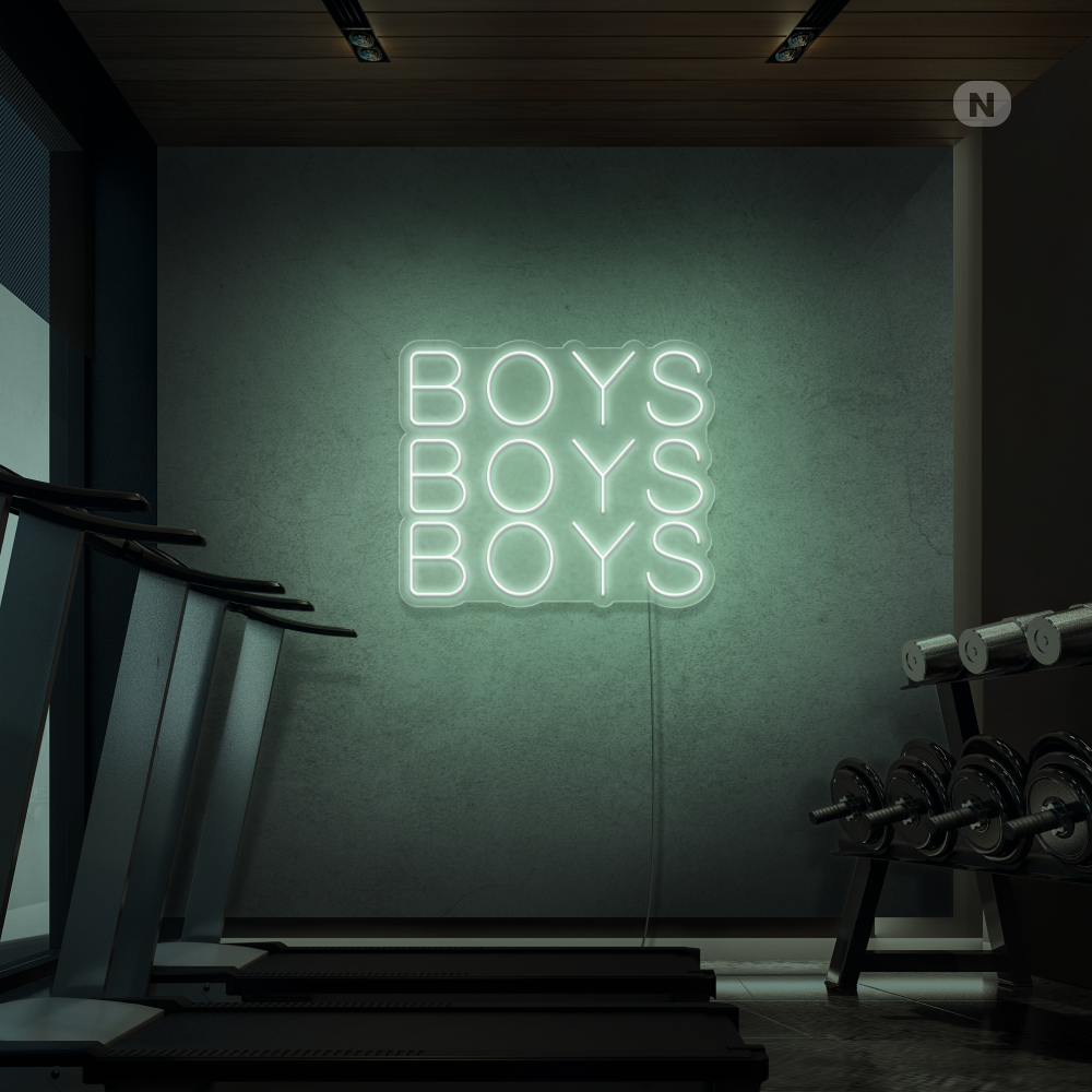 Neonskylt Boys Boys Boys