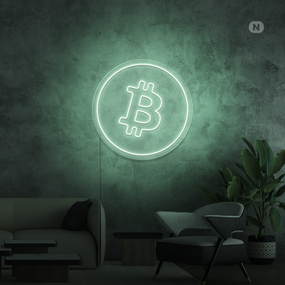 Neonskylt Bitcoin