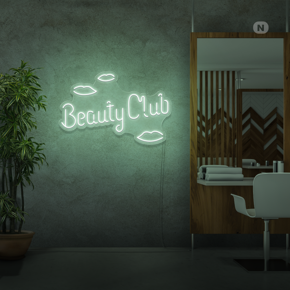 Neonskylt Beauty Club