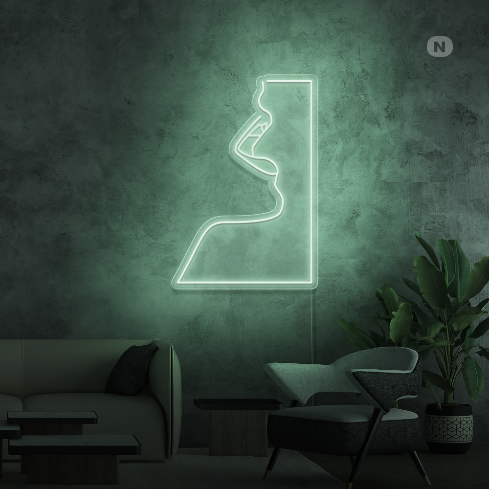 Neonskylt Förförelse