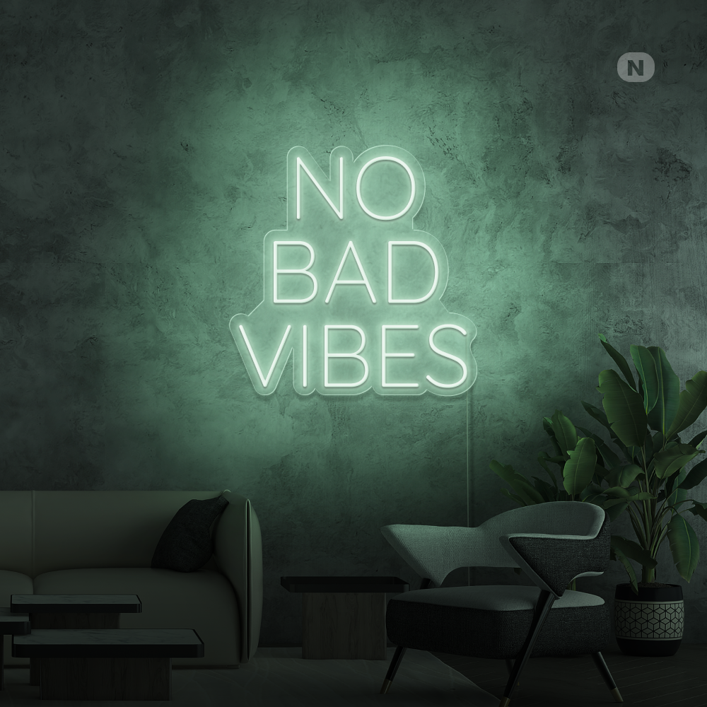 Neonskylt No Bad Vibes