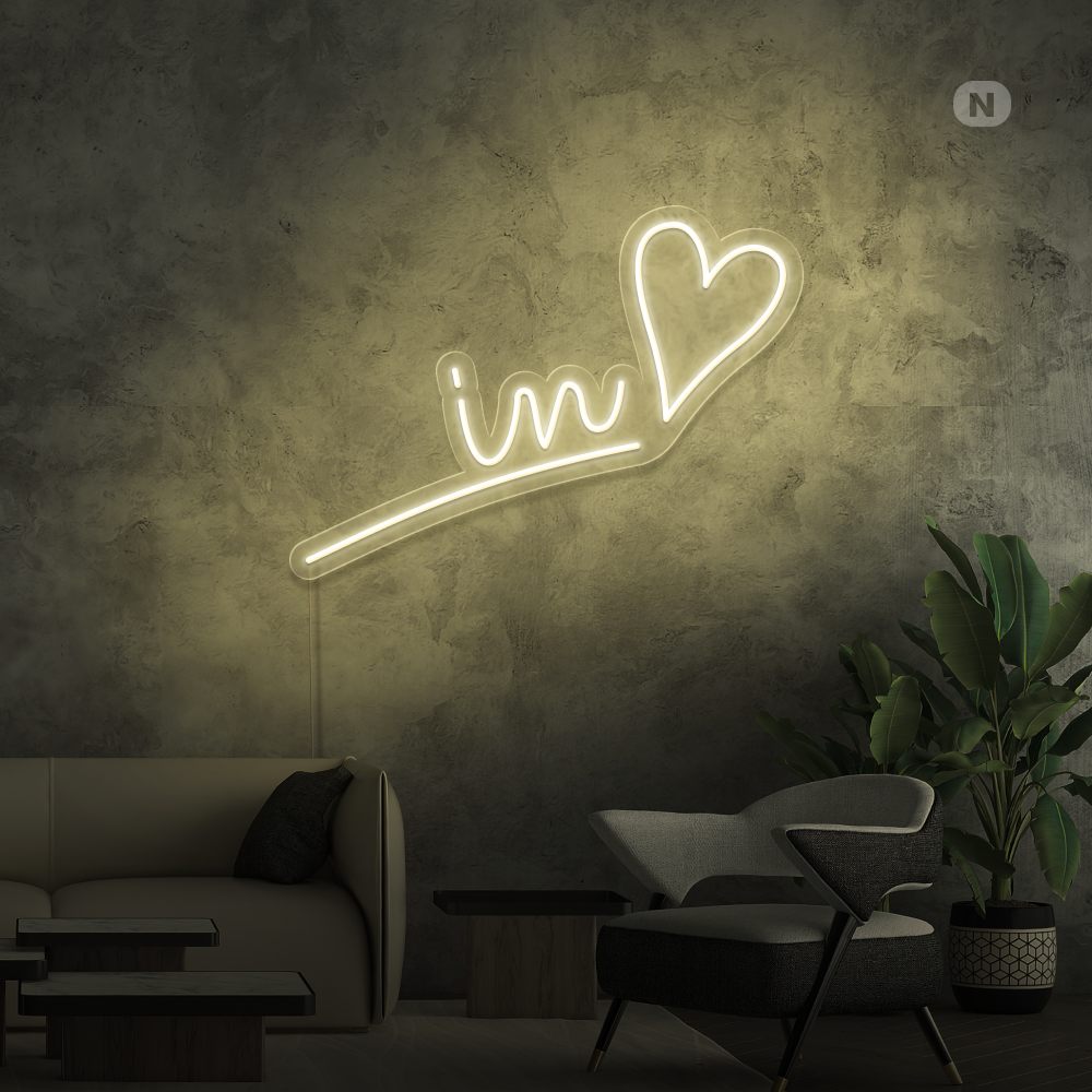 Neonskylt Kärlek