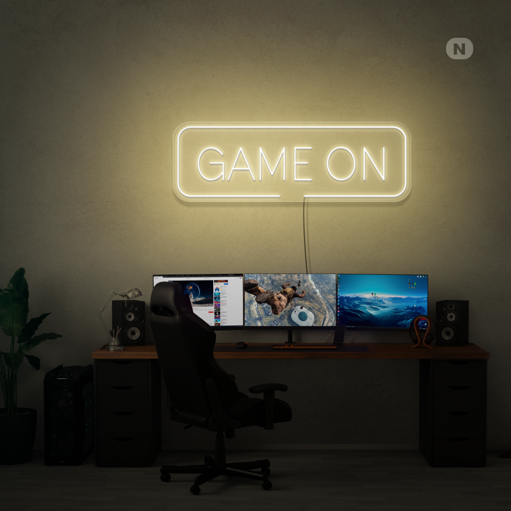 Neonskylt Game On