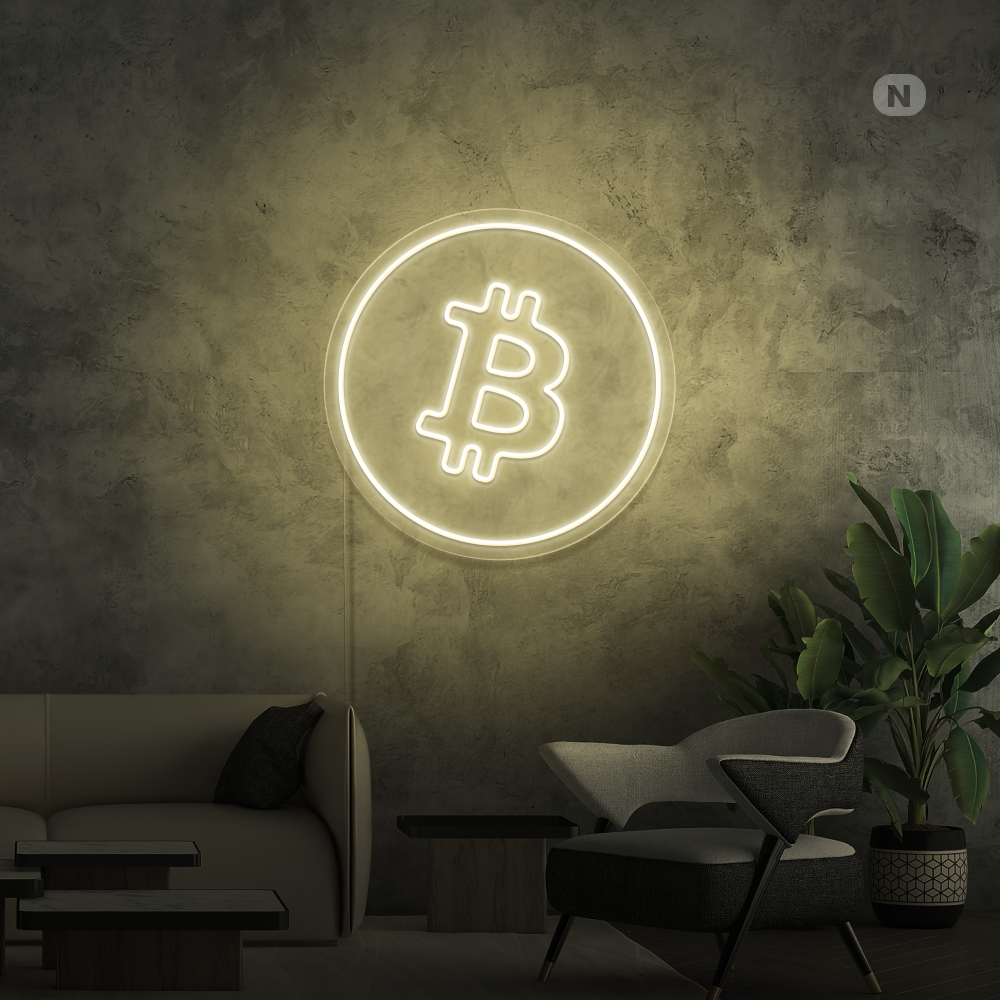 Neonskylt Bitcoin