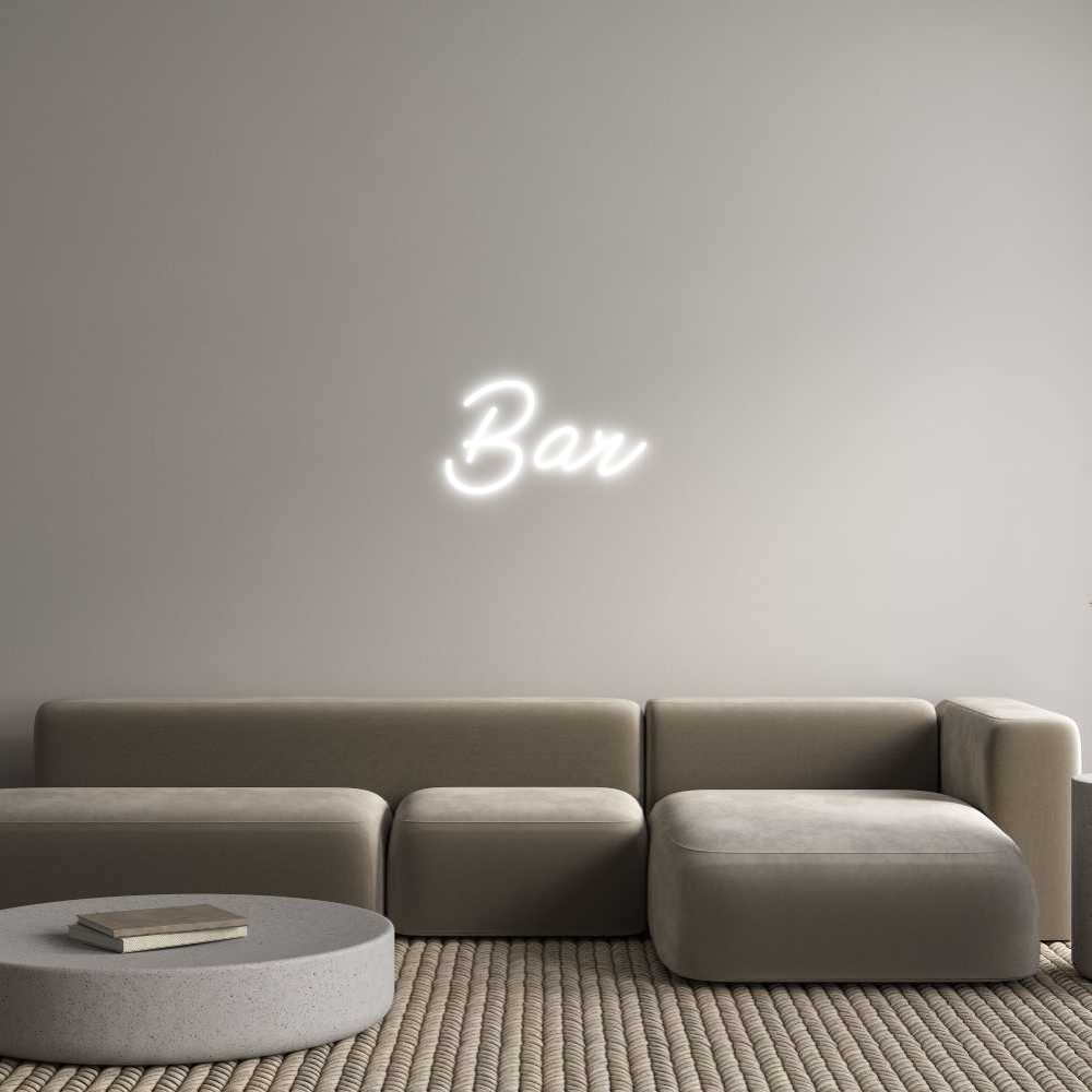 Anpassad neon: Bar
