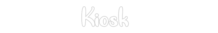 Anpassad neon: Kiosk
