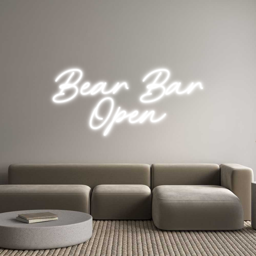 Anpassad neon: Bear Bar
Open