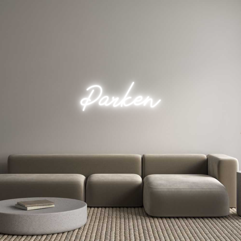 Anpassad neon: Parken