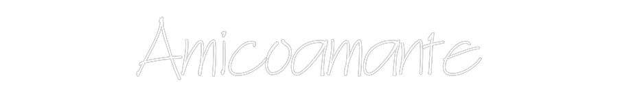 Anpassad neon: Amicoamante