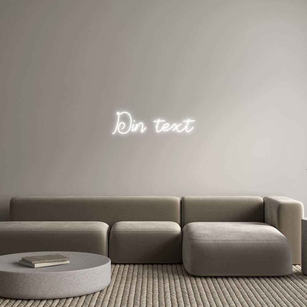 Anpassad neon: Din text